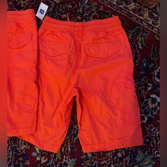 GAP Kids Bright Orange Cargo Shorts - Picture 2 of 5